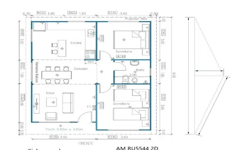 plano vivienda americana